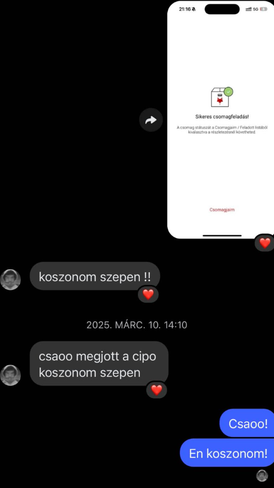 Vásárlói visszajelzés