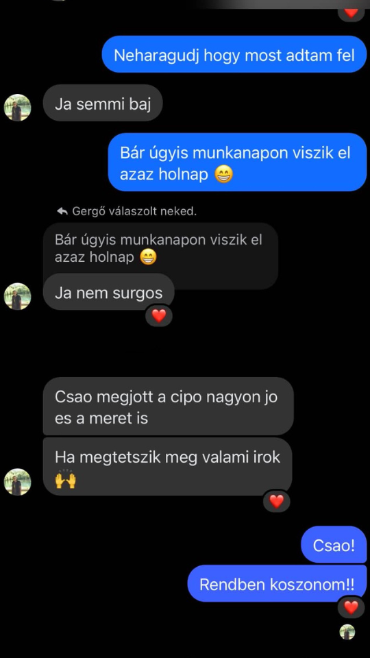 Vásárlói visszajelzés