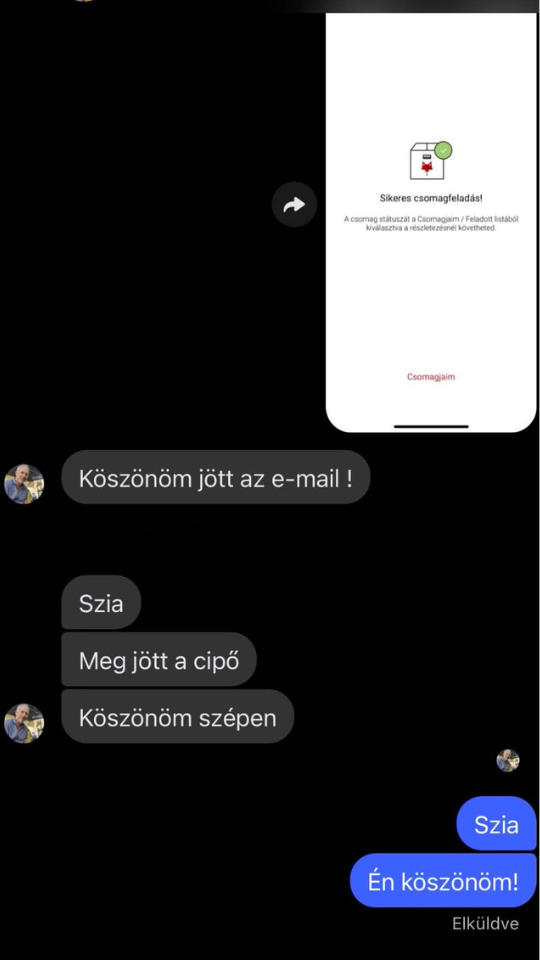 Vásárlói visszajelzés